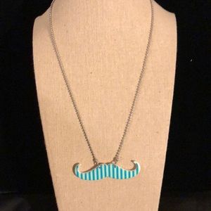 !!BUNDLE ME!! Striped Mustache Necklace
